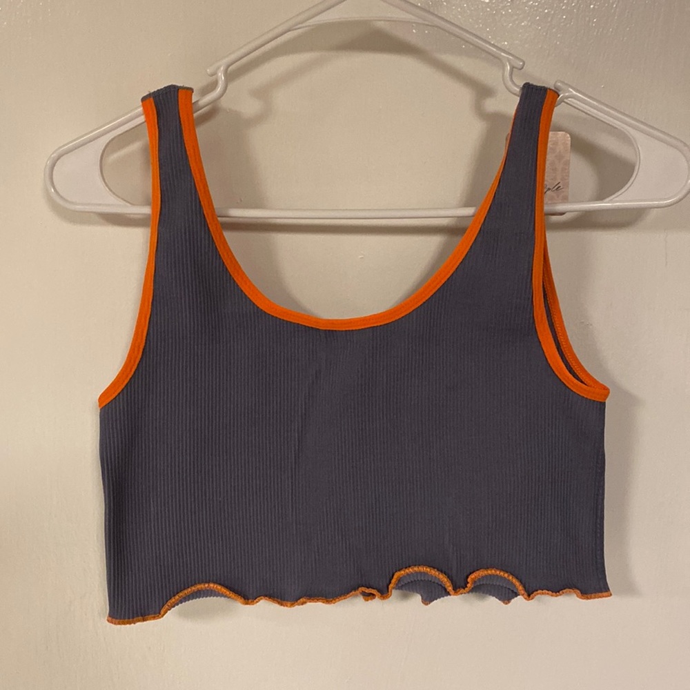 Free People ribbed crop tank